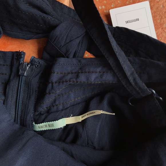 Urban Outfitters Cross Back Navy Blue Romper Dress - Picture 6 of 8